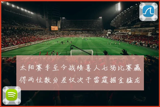 太阳赛季至今战绩喜人七场比赛赢得两位数分差仅次于雷霆掘金猛龙